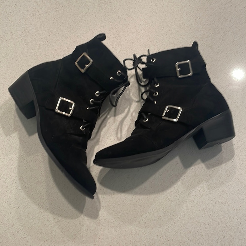 Black ankle boots